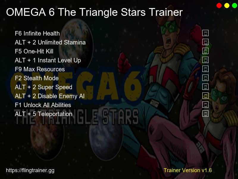 OMEGA 6 The Triangle Stars Trainer Fling