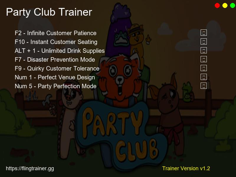 Party Club Trainer Fling