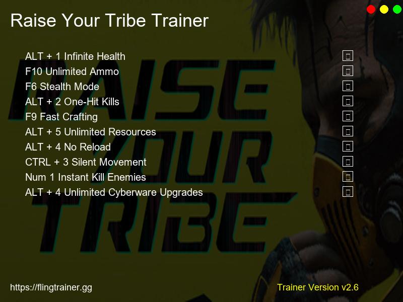 Raise Your Tribe Trainer Fling