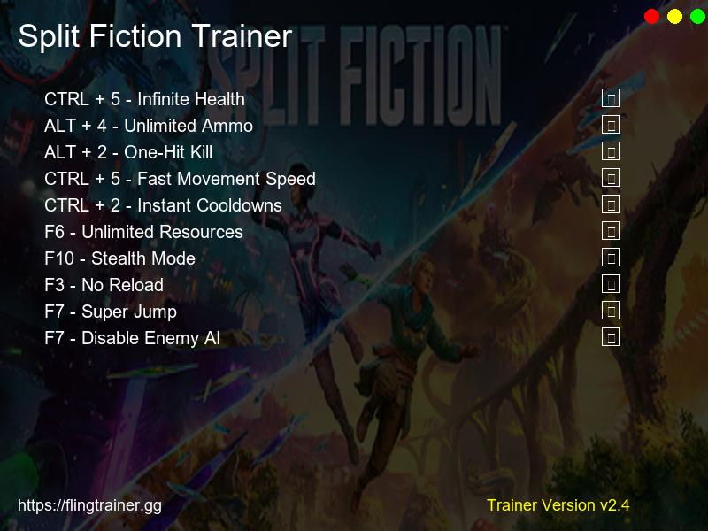 Split Fiction Trainer Fling