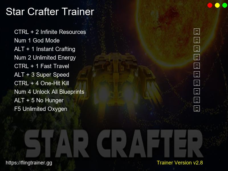 Star Crafter Trainer Fling