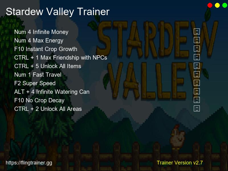 Stardew Valley Trainer Fling