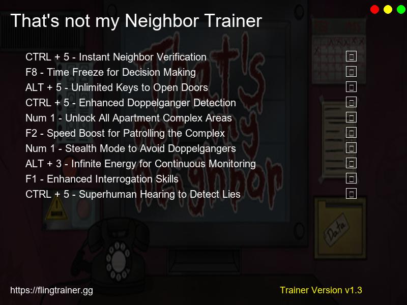 That's not my Neighbor Trainer Fling