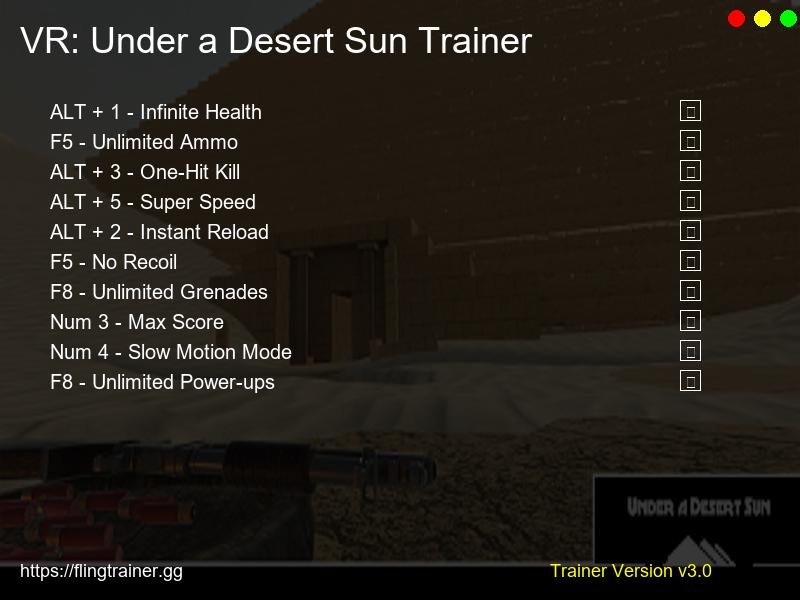 VR: Under a Desert Sun Trainer Fling