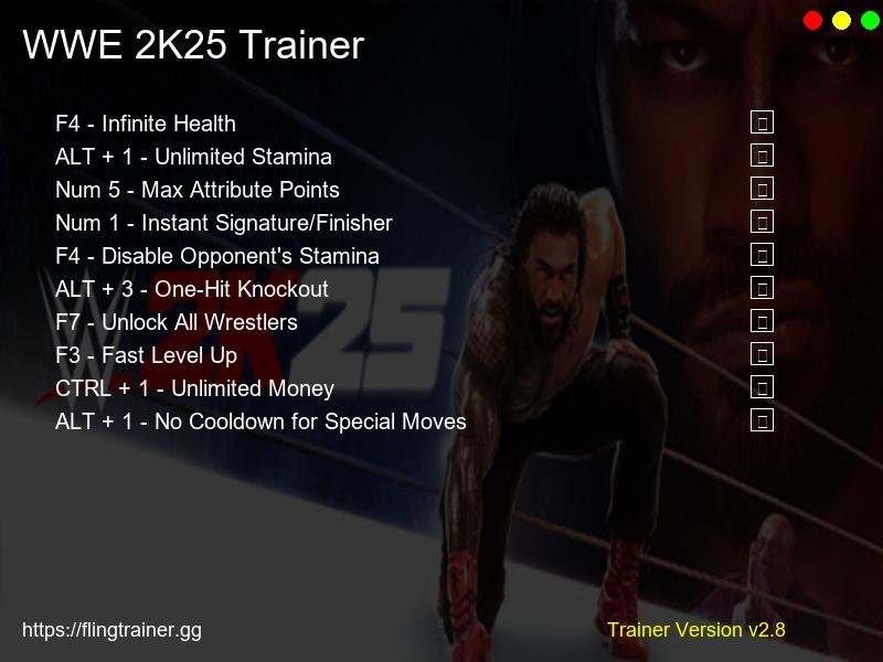 WWE 2K25 Trainer Fling