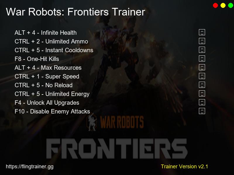 War Robots: Frontiers Trainer Fling