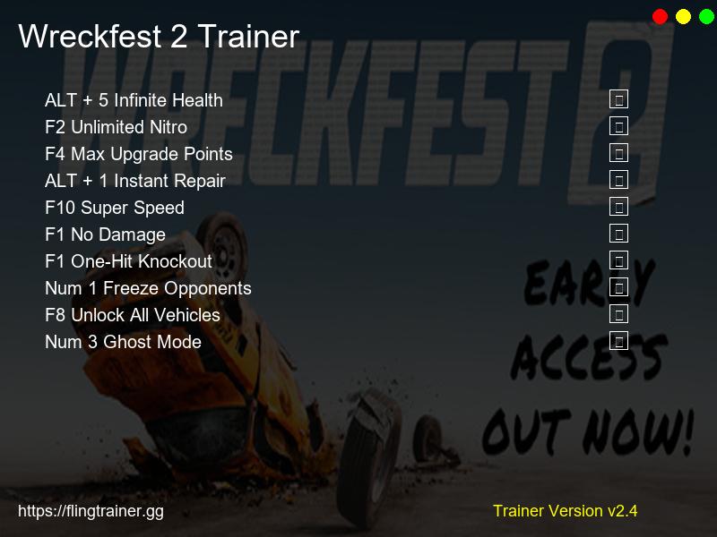 Wreckfest 2 Trainer Fling