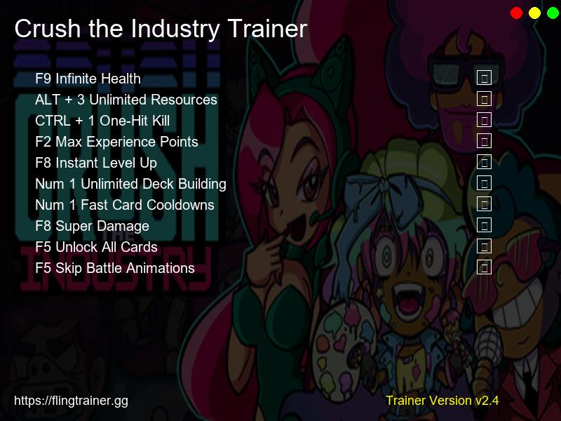 Crush the Industry Trainer Fling