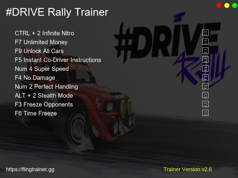 #DRIVE Rally Trainer Fling