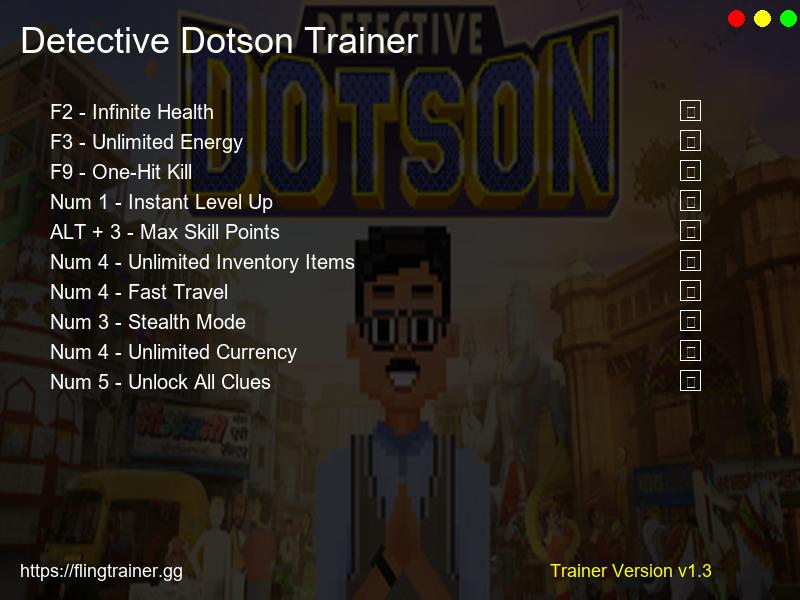 Detective Dotson Trainer Fling