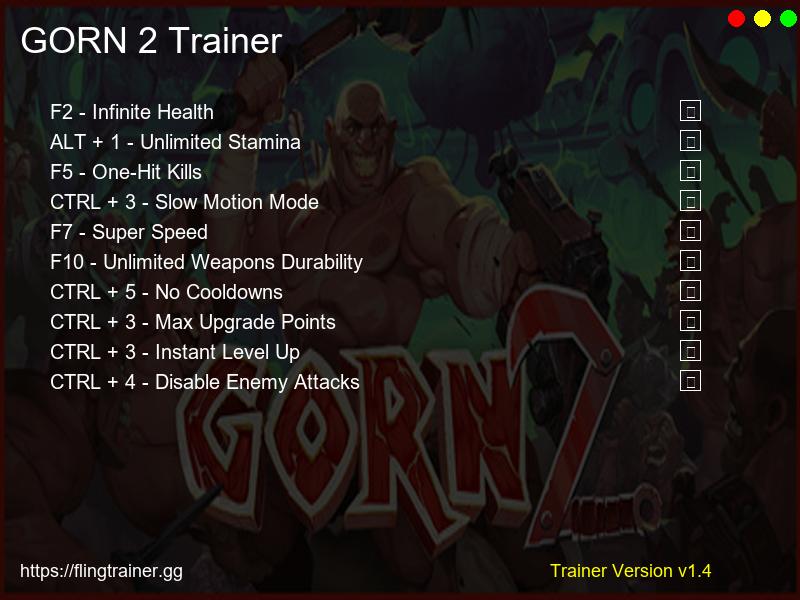 GORN 2 Trainer Fling