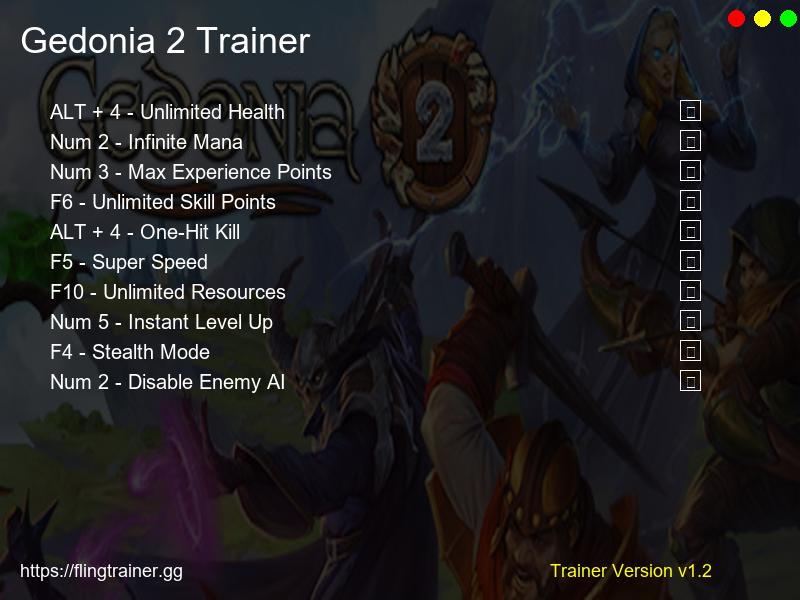 Gedonia 2 Trainer Fling