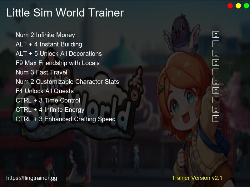Little Sim World Trainer Fling