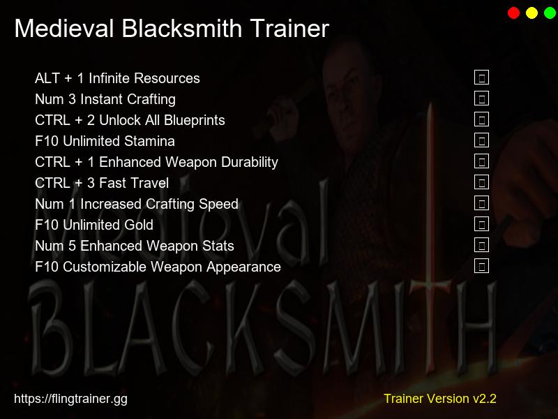 Medieval Blacksmith Trainer Fling