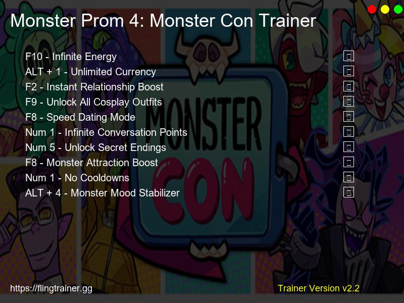 Monster Prom 4: Monster Con Trainer Fling