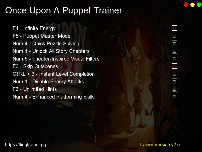 Once Upon A Puppet Trainer Fling