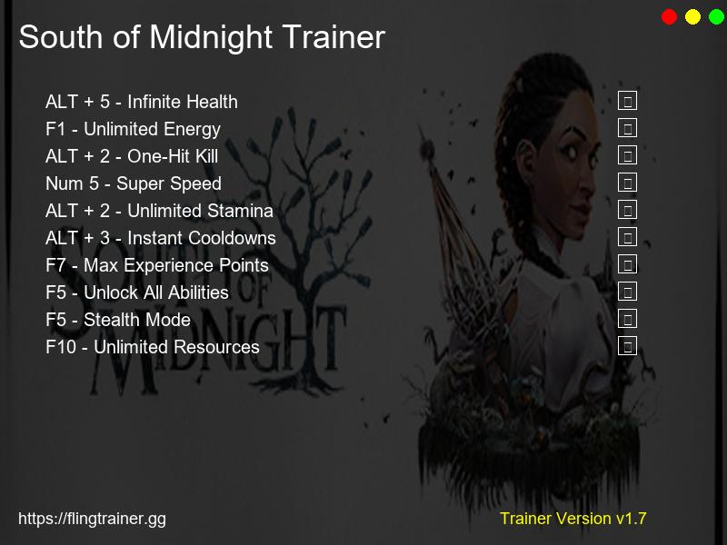 South of Midnight Trainer Fling