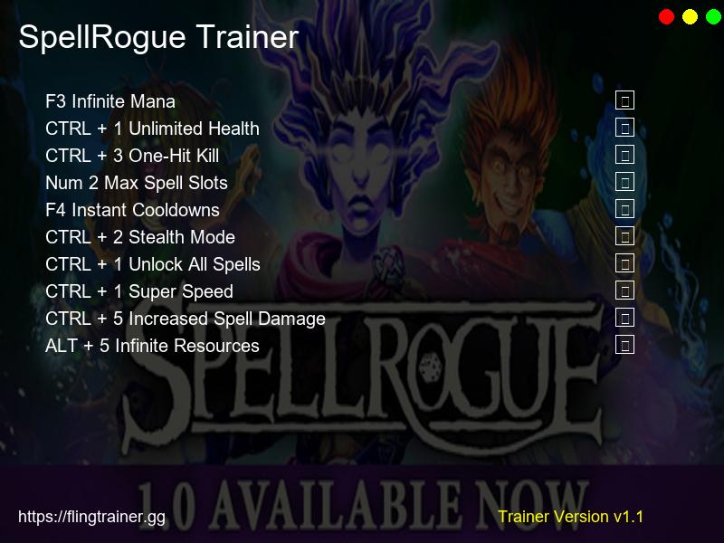 SpellRogue Trainer Fling