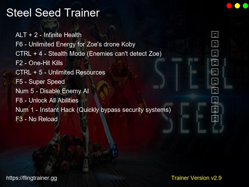 Steel Seed Trainer Fling