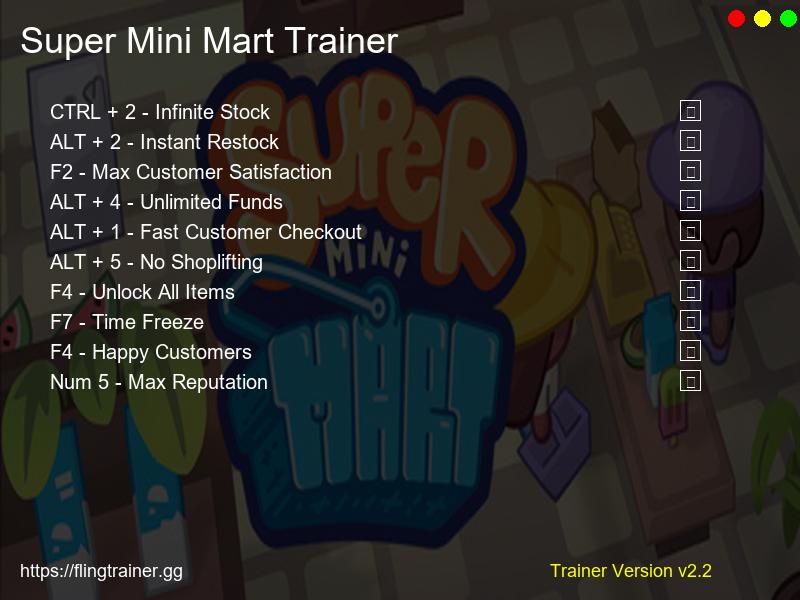 Super Mini Mart Trainer Fling