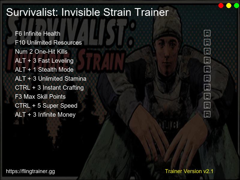 Survivalist: Invisible Strain Trainer Fling