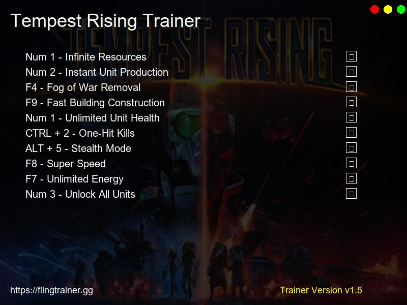 Tempest Rising Trainer Fling