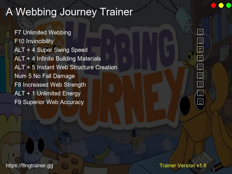 A Webbing Journey Trainer Fling