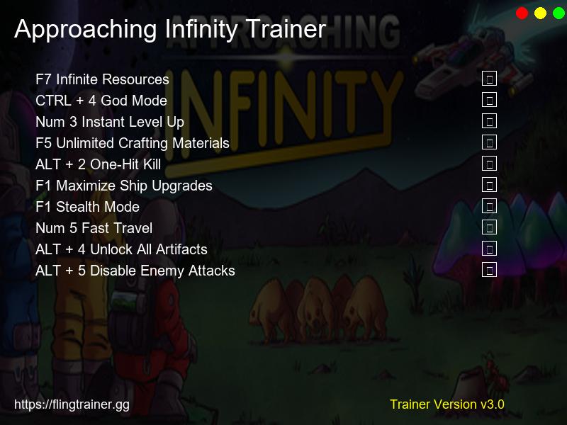 Approaching Infinity Trainer Fling