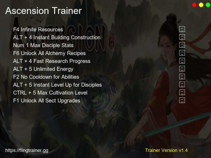 Ascension Trainer Fling