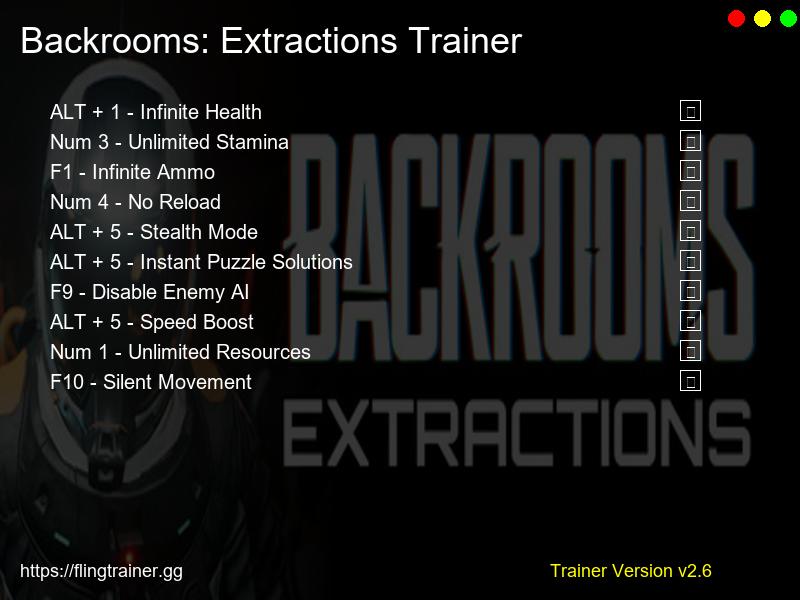 Backrooms: Extractions Trainer Fling