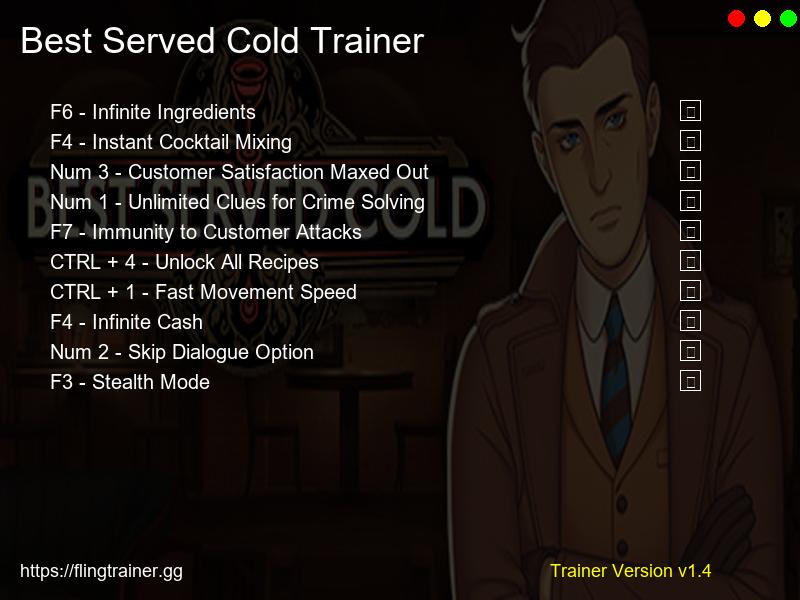 Best Served Cold Trainer Fling