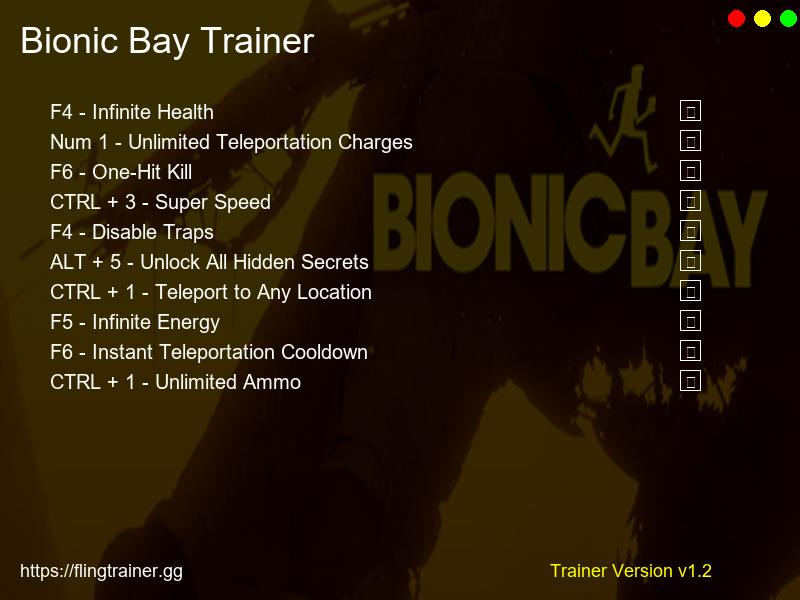 Bionic Bay Trainer Fling