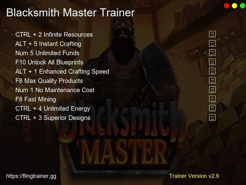 Blacksmith Master Trainer Fling