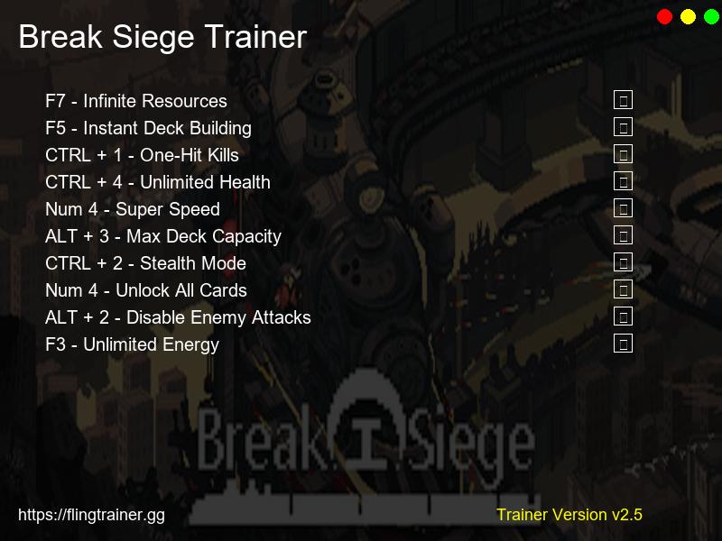 Break Siege Trainer Fling