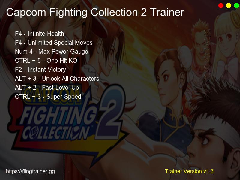Capcom Fighting Collection 2 Trainer Fling