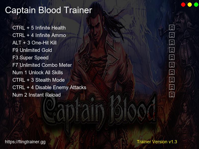 Captain Blood Trainer Fling