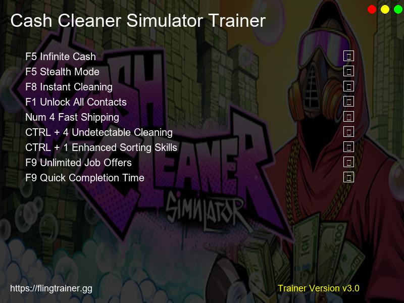 Cash Cleaner Simulator Trainer Fling