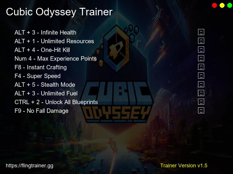 Cubic Odyssey Trainer Fling