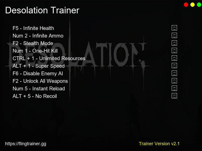Desolation Trainer Fling
