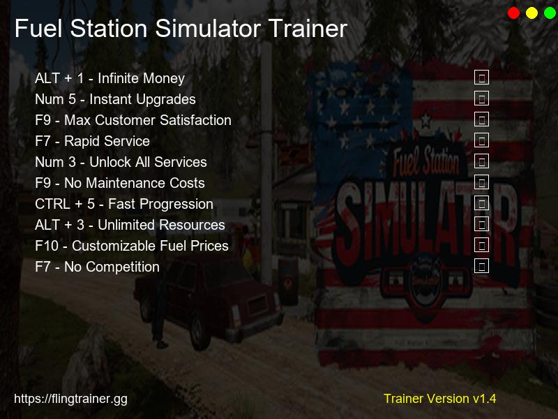 Fuel Station Simulator Trainer Fling