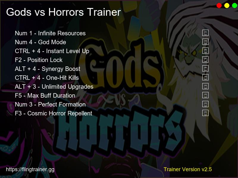 Gods vs Horrors Trainer Fling