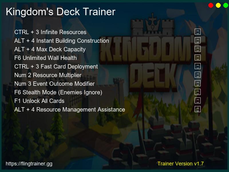 Kingdom's Deck Trainer Fling