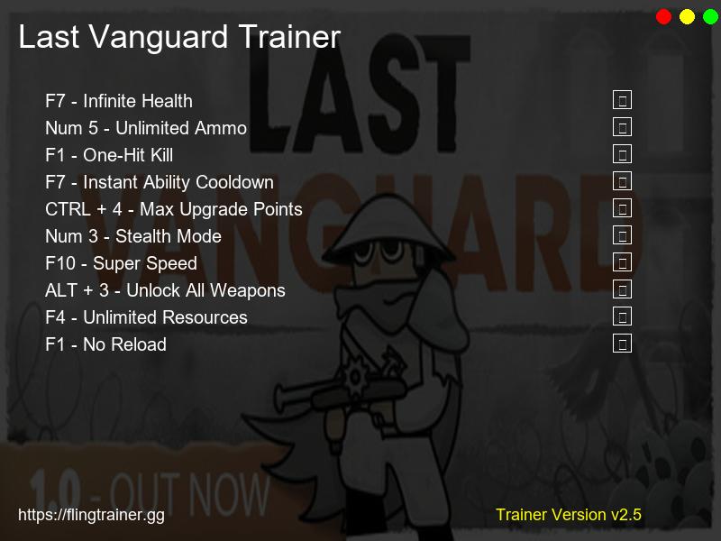 Last Vanguard Trainer Fling