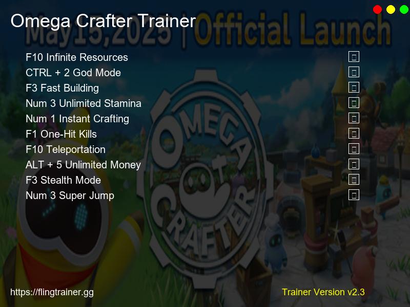 Omega Crafter Trainer Fling