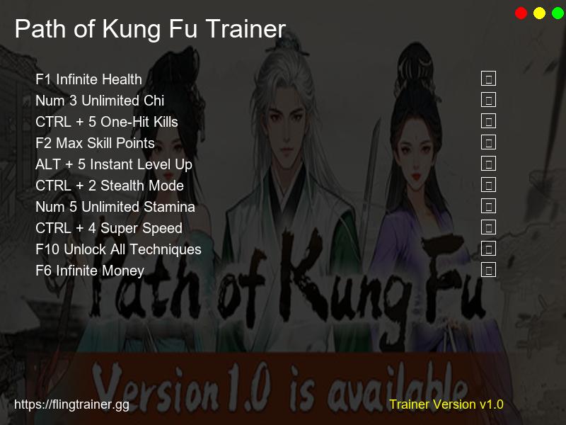 Path of Kung Fu Trainer Fling