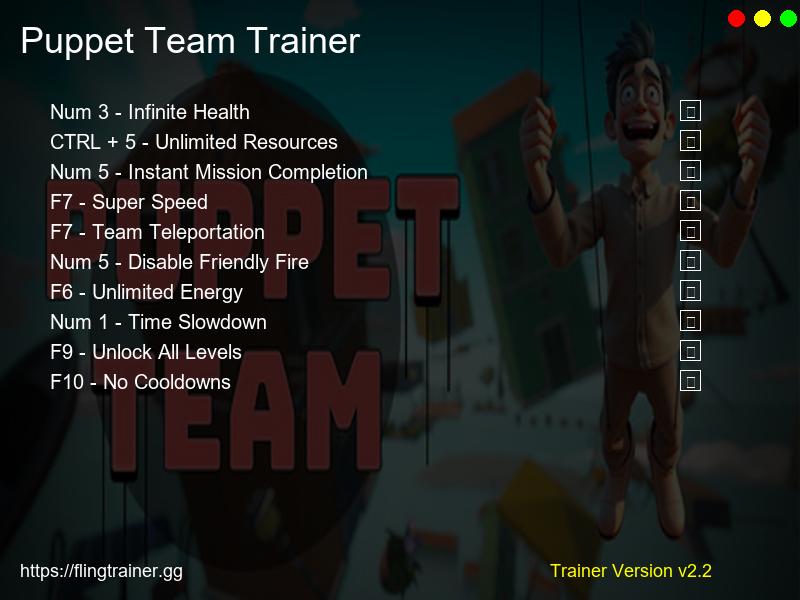 Puppet Team Trainer Fling