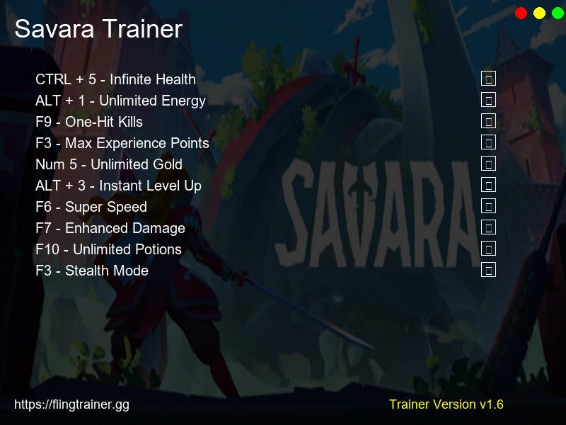 Savara Trainer Fling