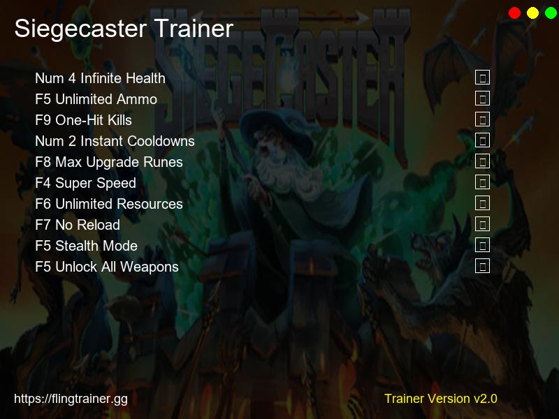 Siegecaster Trainer Fling