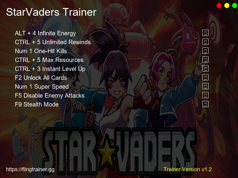 StarVaders Trainer Fling