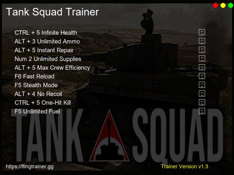 Tank Squad Trainer Fling